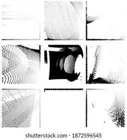 Fondo del material de textura de punto vectorial esférico de moda