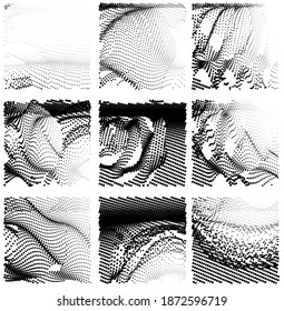 Fondo del material de textura de punto vectorial esférico de moda