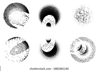 Fondo del material de textura de punto vectorial esférico de moda
