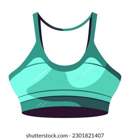 Fashion sports bra for women icon isolated