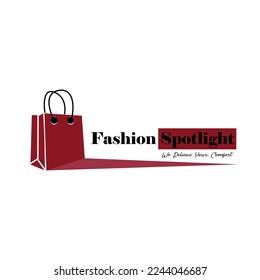 Fashion spotlight creative logo vector.