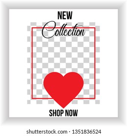 Fashion square social media post