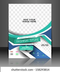 Fashion Store Front Flyer & Poster Cover Template 