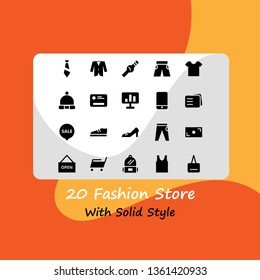 Fashion Store Icon Sets