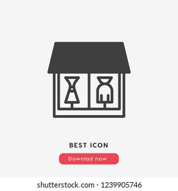 Fashion store icon vector