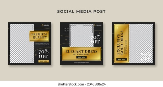 Fashion store social media post template