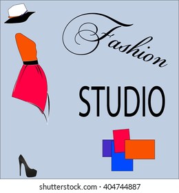 Fashion studio Vector illustration