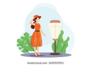 Fashion Style Flat Illustration Design
