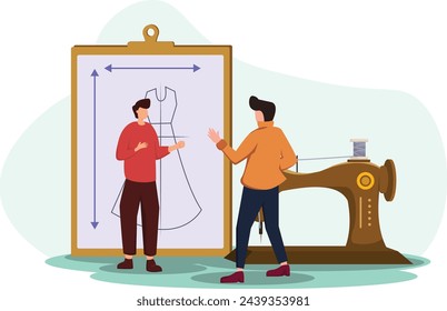 Fashion Style Flat Illustration Design