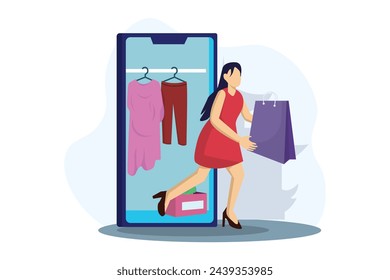 Fashion Style Flat Illustration Design