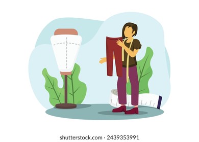 Fashion Style Flat Illustration Design