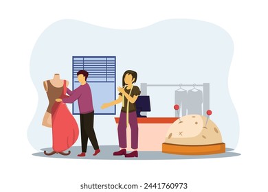 Fashion Style Flat Illustration Design
