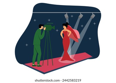 Fashion Style Flat Illustration Design