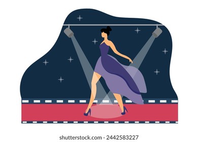 Fashion Style Flat Illustration Design