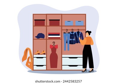 Fashion Style Flat Illustration Design