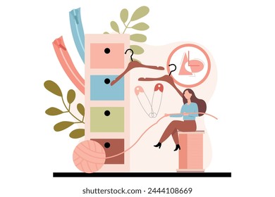 Fashion Style Flat Illustration Design