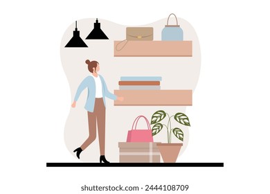 Fashion Style Flat Illustration Design