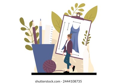 Fashion Style Flat Illustration Design