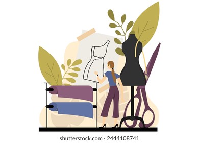 Fashion Style Flat Illustration Design
