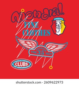 Fashion style typography slogan. Vector illustrations for printed t-shirts, screen printing