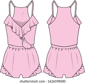 fashion sumer for lady vector template pattern