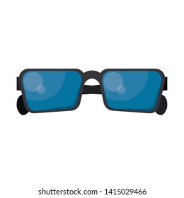 Fashion sunglasses accesory cartoon isolated vector illustration graphic design