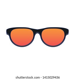 Fashion sunglasses accesory isolated cartoon vector illustration graphic design