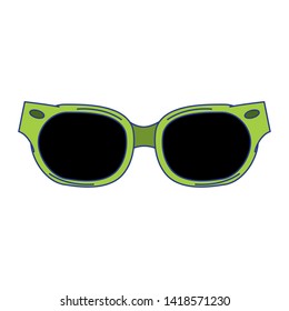 Fashion sunglasses accesory isolated cartoon vector illustration graphic design