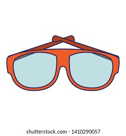 Fashion sunglasses accesory isolated vector illustration graphic design