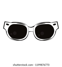 Fashion sunglasses cartoon