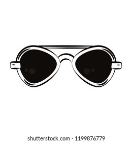 Fashion sunglasses cartoon