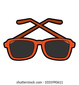 Fashion sunglasses isolated