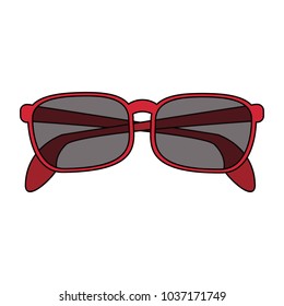 Fashion sunglasses isolated