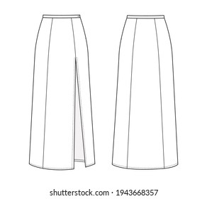 9,868 Long skirt Stock Vectors, Images & Vector Art | Shutterstock