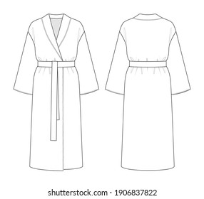 Dressing 2025 gown drawing