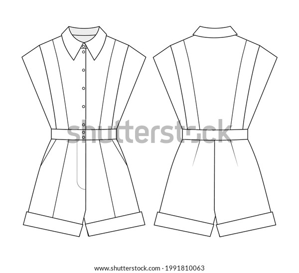 Fashion Technical Drawing Womens 