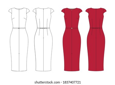 Pencil Sketches Dress Designs High Res Stock Images Shutterstock