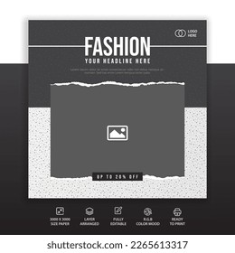fashion template for promotional social media posts, ads and offers