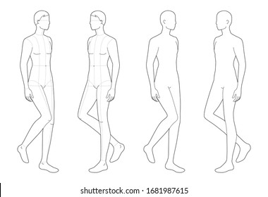 male figure fashion drawing