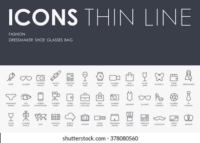 fashion Thin Line Icons