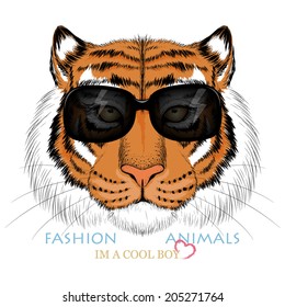 Fashion tiger head design 