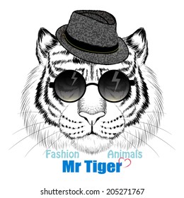 Fashion tiger head design 