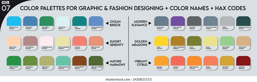 Fashion Trend Color guide palette 2024-25. An example of a color palette vector. Forecast of the future color. Color palette for fashion designers, fashion business, garments, and paints companies