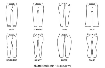 592 Different Types Pants Images, Stock Photos & Vectors | Shutterstock