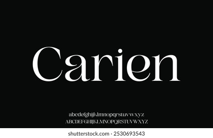 Tipografía de la moda de la belleza de la moda elegante minimalista serif italic Fuentes decorativas de la boda vintage logotipos retro. Logotipo de alfabeto de fuente de lujo mínimo. Ilustración vectorial