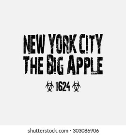 Fashion Typography Graphics. New York Sport big apple T-shirt Design, vector illustration