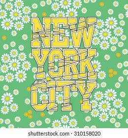 Fashion Typography Graphics. New York Sport T-shirt Design texture, vector illustration