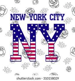 Fashion Typography Graphics. New York Sport T-shirt Design, vector illustration