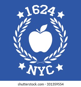 Fashion Typography Graphics. New York Sport  T- shirt Design, vector