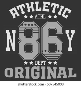 Fashion Typography Graphics. New York Sport  T-shirt Design, vector